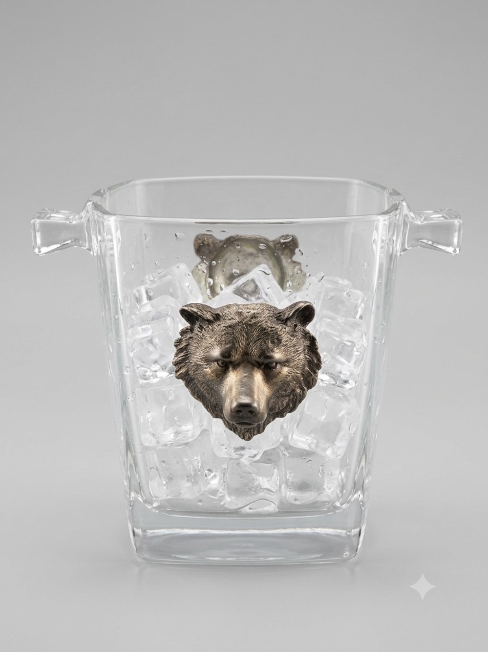 Arthur Court Glass Ice Bucket